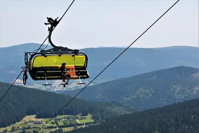 Widok na góry z tego apartamentu