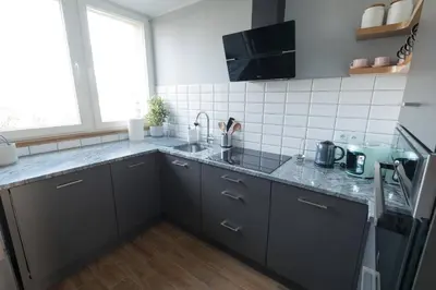 Kuchnia lub aneks kuchenny w obiekcie Studzienna