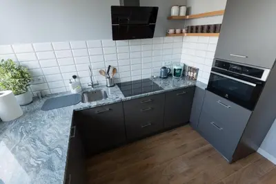 Kuchnia lub aneks kuchenny w obiekcie Studzienna