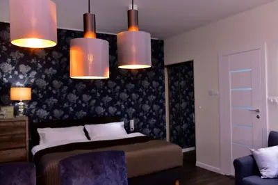 Część wypoczynkowa w obiekcie Apartamenty Sjesta Centrum w centrum miasta z prywatnym parkingiem