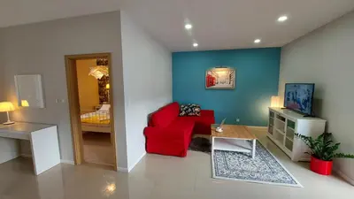 Telewizja i/lub zestaw kina domowego w obiekcie Apartamenty Malwa