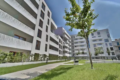 Budynek, w którym mieści się apartament