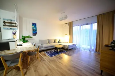 Część wypoczynkowa w obiekcie Apartamenty Via Marina
