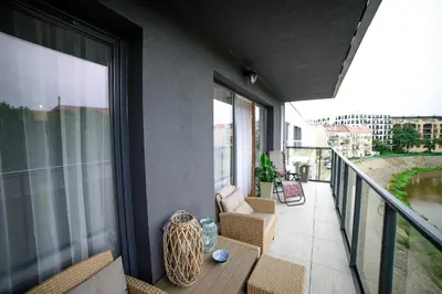 Balkon lub taras w obiekcie Apartamenty Via Marina