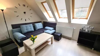 Część wypoczynkowa w obiekcie Lux Apartment Duplex