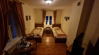 Łóżko lub łóżka w pokoju w obiekcie Villa Kliche