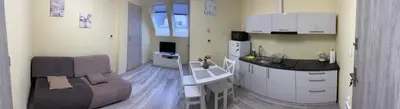 Kuchnia lub aneks kuchenny w obiekcie Nad Strumykiem 1