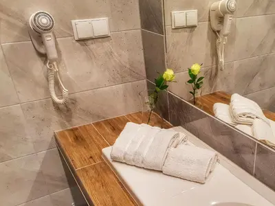 Łazienka w obiekcie Noclegi Portowa