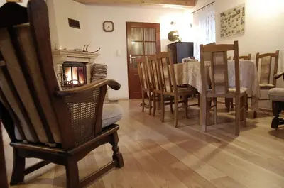 Część wypoczynkowa w obiekcie Dom nad potokiem