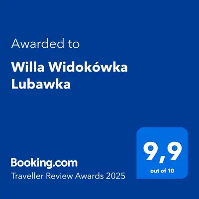 Certyfikat, podpis lub inny dokument wystawiony w obiekcie Willa Widokówka Lubawka