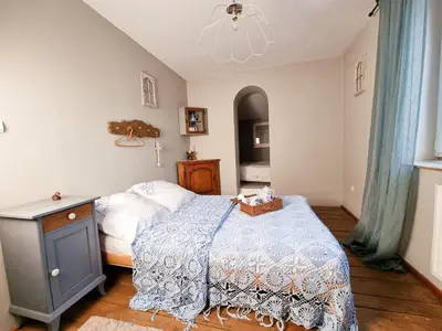 Łóżko lub łóżka w pokoju w obiekcie Dobre wCzasy