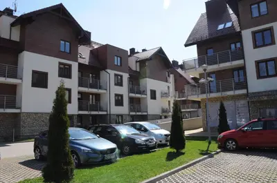 Budynek, w którym mieści się apartament