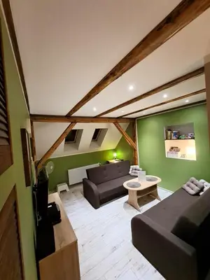Część wypoczynkowa w obiekcie Apartament Zielony Zakątek