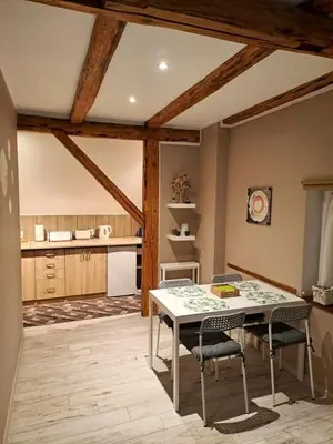 Kuchnia lub aneks kuchenny w obiekcie Apartament Zielony Zakątek