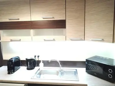 Kuchnia lub aneks kuchenny w obiekcie Apartament Parkowy