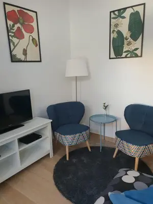 Telewizja i/lub zestaw kina domowego w obiekcie Apartament Parkowy