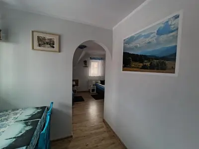 Łóżko lub łóżka w pokoju w obiekcie Jaskółka
