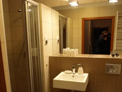 Łazienka w obiekcie Apartament przy parku