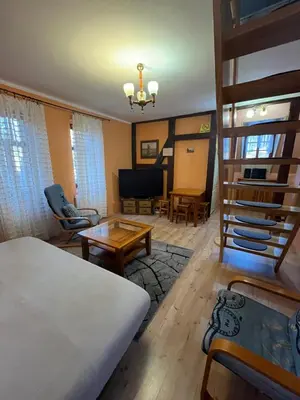 Telewizja i/lub zestaw kina domowego w obiekcie Wilinianka