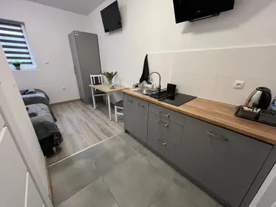 Kuchnia lub aneks kuchenny w obiekcie Hostel Adabet