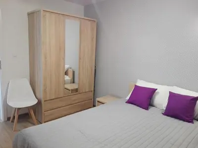 Łóżko lub łóżka w pokoju w obiekcie Apartament Marzenie 5 - Opole