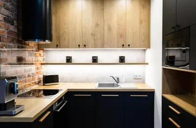 Kuchnia lub aneks kuchenny w obiekcie Apartament Małopanewska Wrocław Centrum