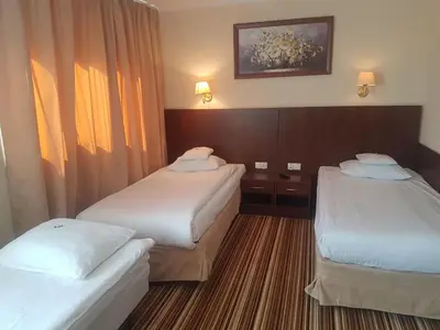 Łóżko lub łóżka w pokoju w obiekcie Boutique Hotel's Kwiska - Legnicka