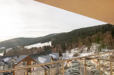Widok na góry z tego apartamentu