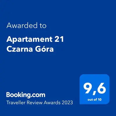 Certyfikat, podpis lub inny dokument wystawiony w obiekcie Apartament 21 Czarna Góra