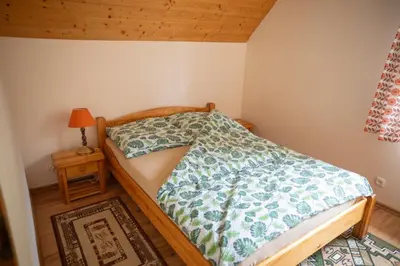 Łóżko lub łóżka w pokoju w obiekcie Góry Sowie Agroturystyka
