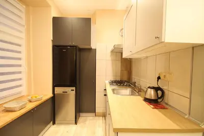 Kuchnia lub aneks kuchenny w obiekcie STUDIO FLAT Grunwaldzka up to 2persons+1