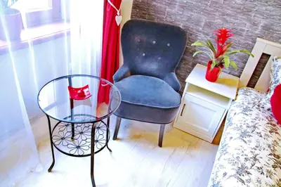 Część wypoczynkowa w obiekcie Grey Rooms