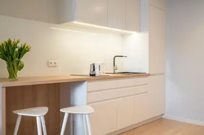 Kuchnia lub aneks kuchenny w obiekcie Q19 Apartments Rynek