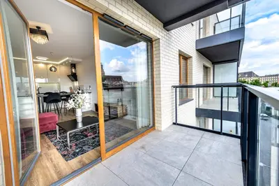 Balkon lub taras w obiekcie About Art Apartments