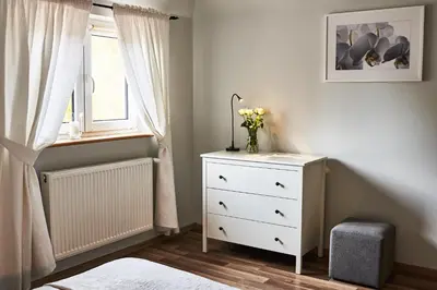 Łóżko lub łóżka w pokoju w obiekcie Apartament Z Widokiem