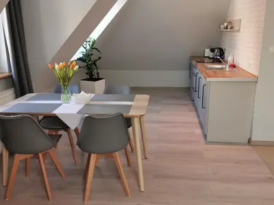 Kuchnia lub aneks kuchenny w obiekcie Apartament Z Widokiem