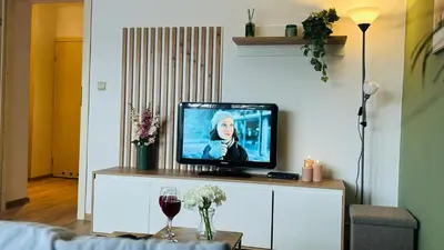 Telewizja i/lub zestaw kina domowego w obiekcie Apartament Słoneczny 3