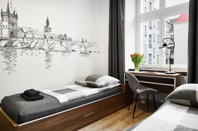 Łóżko lub łóżka w pokoju w obiekcie Prestige Apartments 7