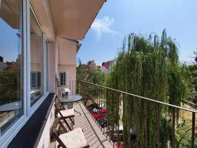 Balkon lub taras w obiekcie Ruska61 Apart