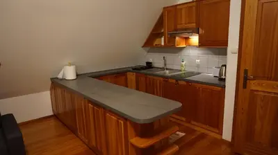Kuchnia lub aneks kuchenny w obiekcie Pod Kasztanami