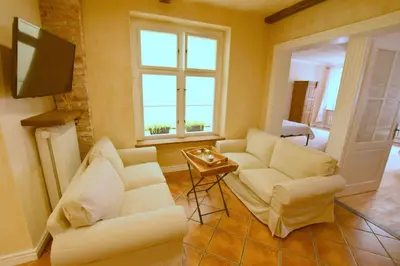 Część wypoczynkowa w obiekcie Apartament Rustical