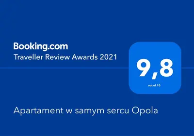 Certyfikat, podpis lub inny dokument wystawiony w obiekcie Apartament w samym sercu Opola