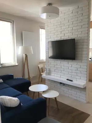 Telewizja i/lub zestaw kina domowego w obiekcie Apartament w samym sercu Opola