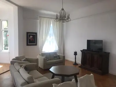 Telewizja i/lub zestaw kina domowego w obiekcie Nokturn Apartament