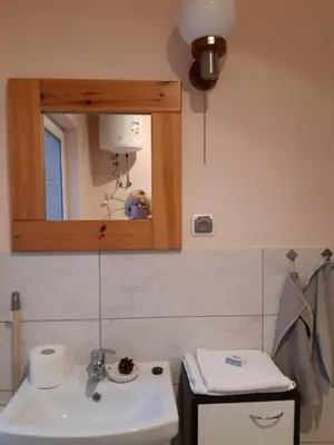 Łazienka w obiekcie Ośrodek wypoczynkowy 