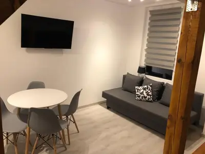 Część wypoczynkowa w obiekcie Apartament przy Parku Zdrojowym