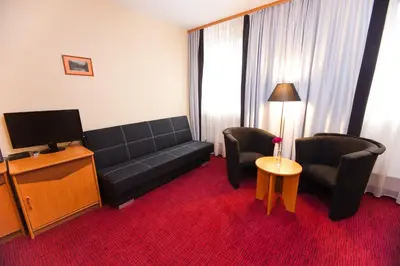 Telewizja i/lub zestaw kina domowego w obiekcie Hotel Malinowski Business