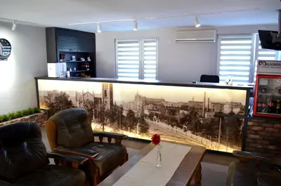 Część wypoczynkowa w obiekcie Hostel Malinowski City
