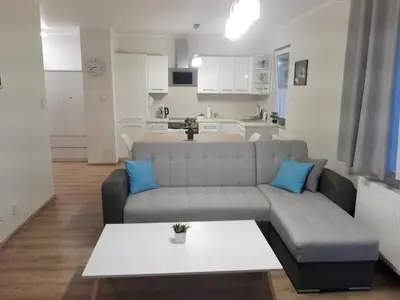 Kuchnia lub aneks kuchenny w obiekcie Apartamet Marzenie 7 - Opole