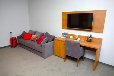 Telewizja i/lub zestaw kina domowego w obiekcie Stary Młyn